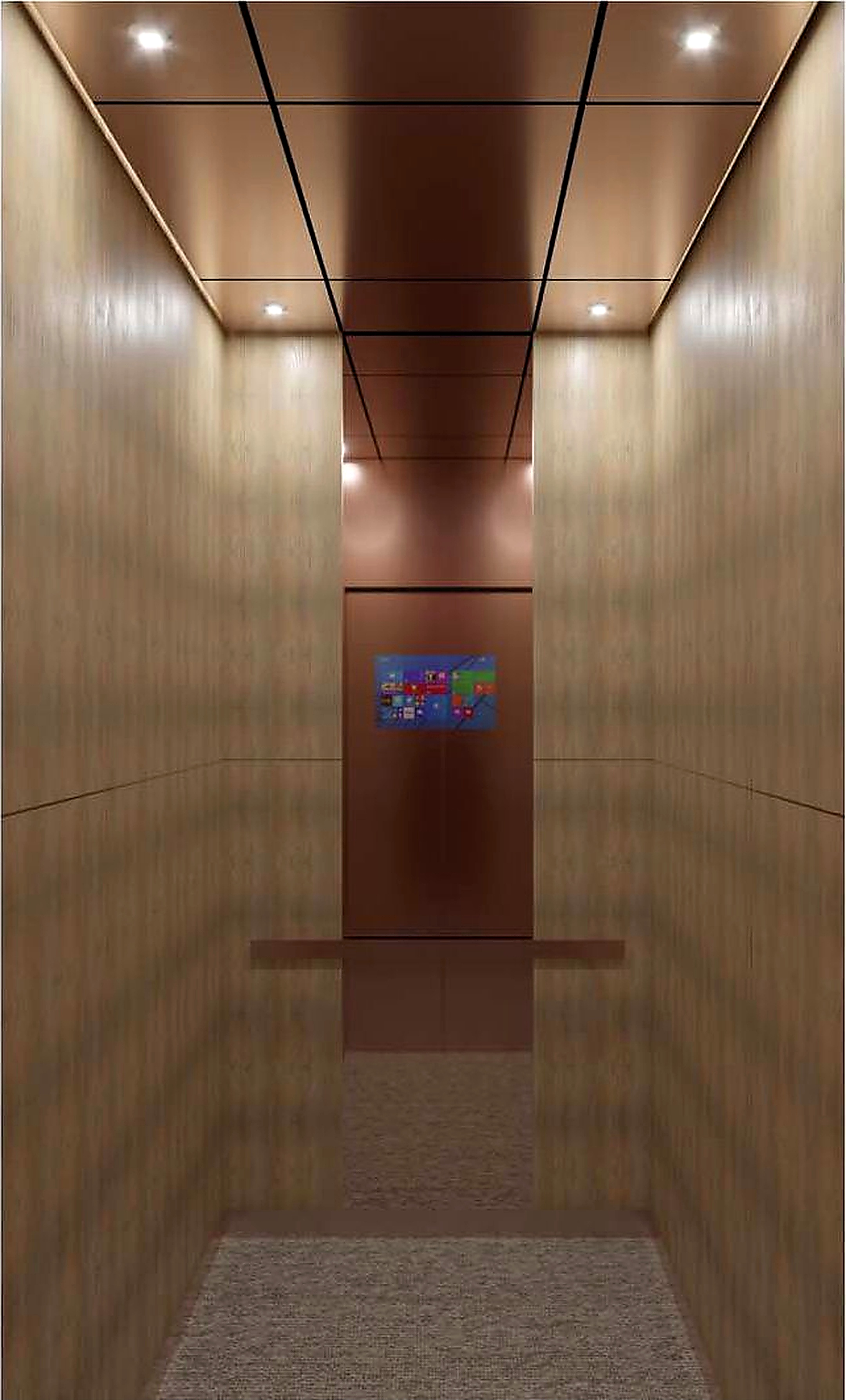 KJ-17 • Architectural Bronze Brush & Premium Wood Laminate