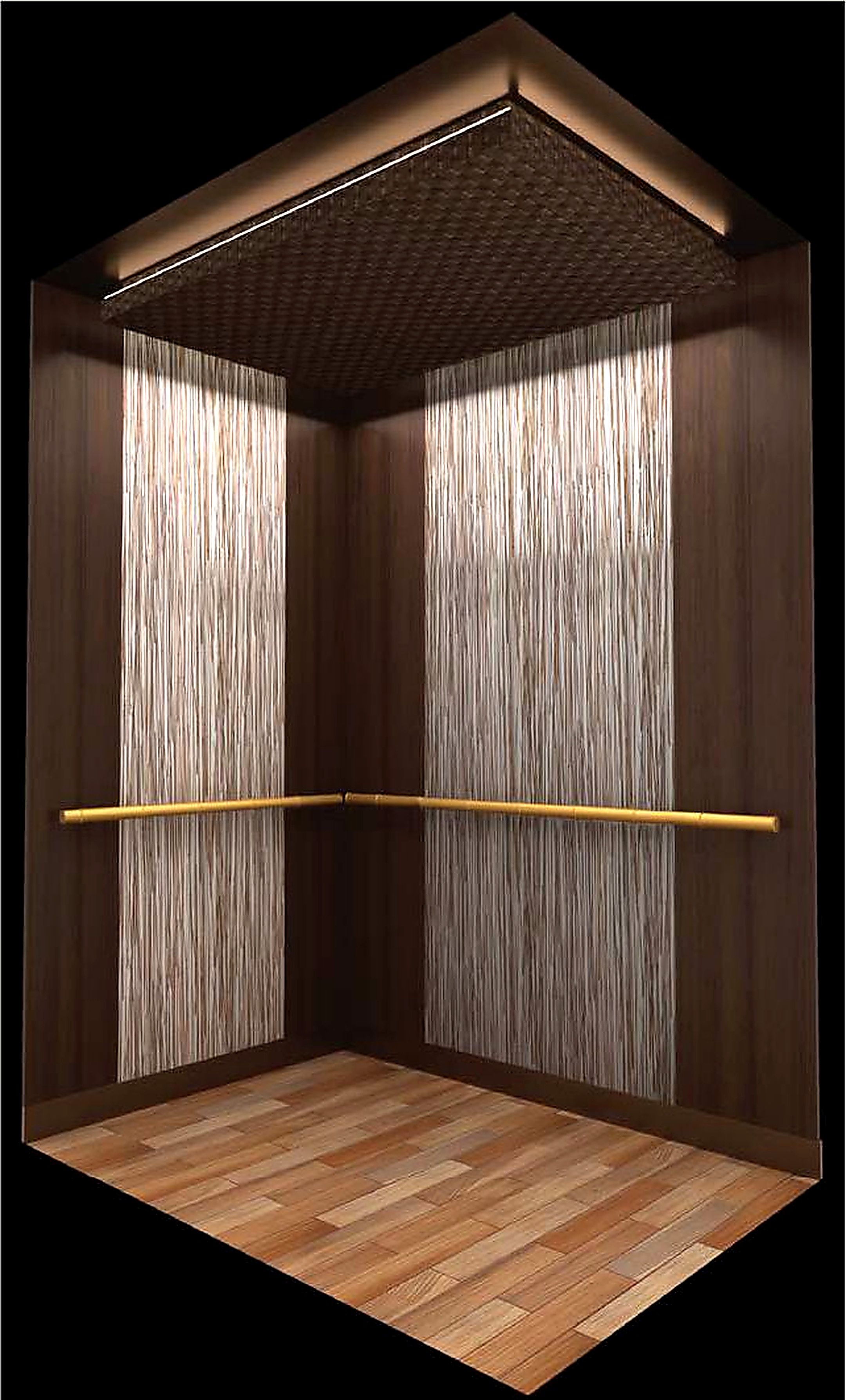 KJ-18 • Wood Veneer & Real Bamboo Acrylic Insert